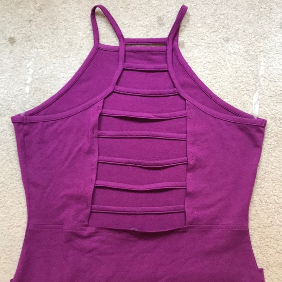 Charlotte Russe eggplant color fitted dress - Picture 3 of 3